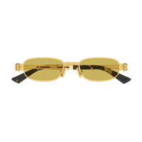 Lunettes de soleil Bottega Veneta BV1381S002-GOLD-GOLD-YELLOW50 - BV1381S002-GOLD-GOLD-YELLOW50